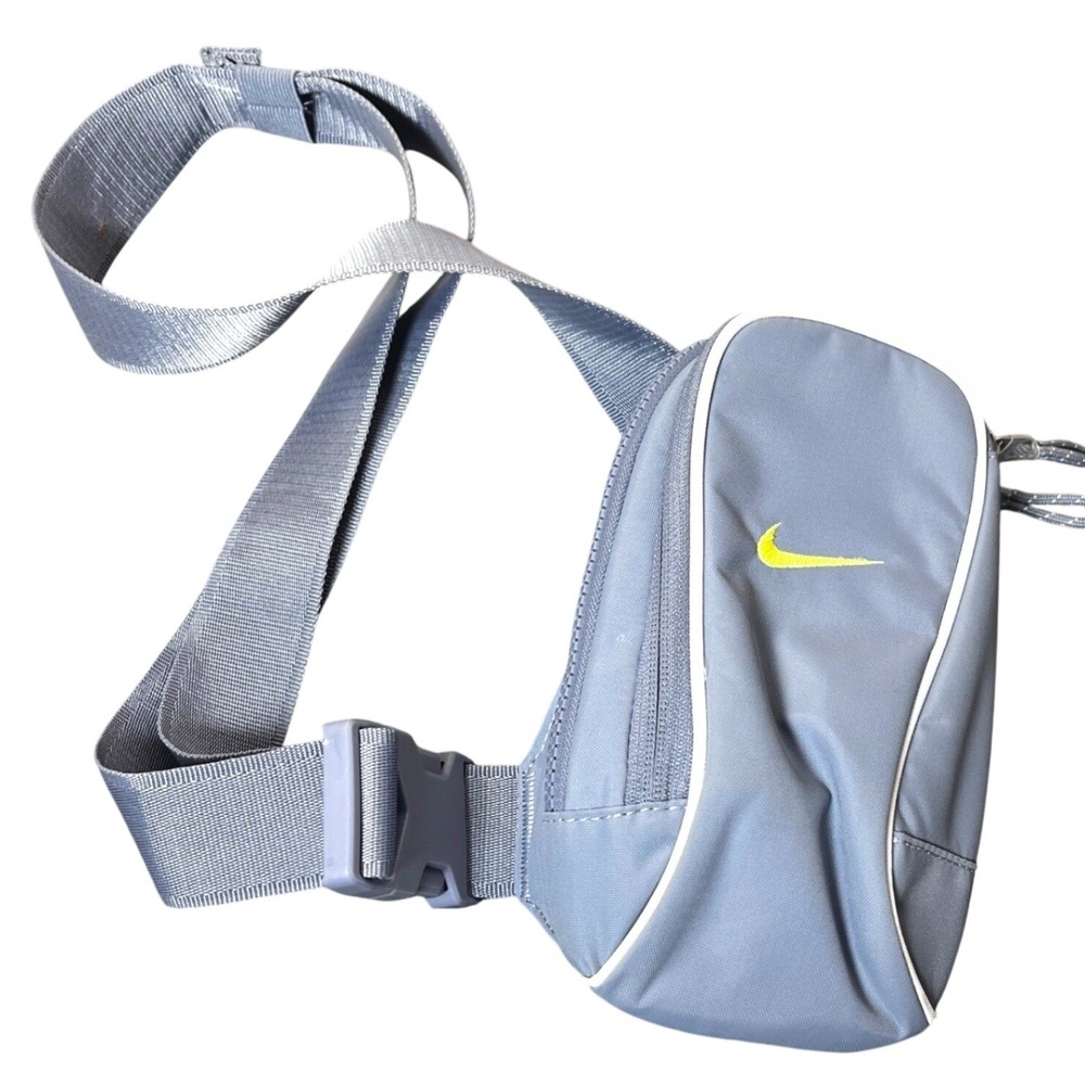 Nike Crossbody Sling Bag Blue Gray Swoosh Techwear Small Messenger Travel Sport